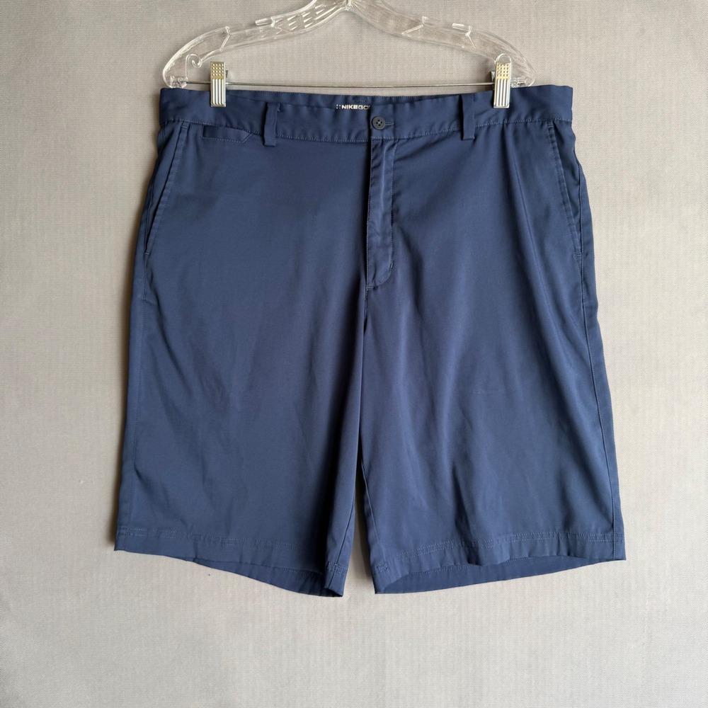 Nike Golf Shorts Mens 36 Navy Blue Excellent Dri-FIT Tour Performance